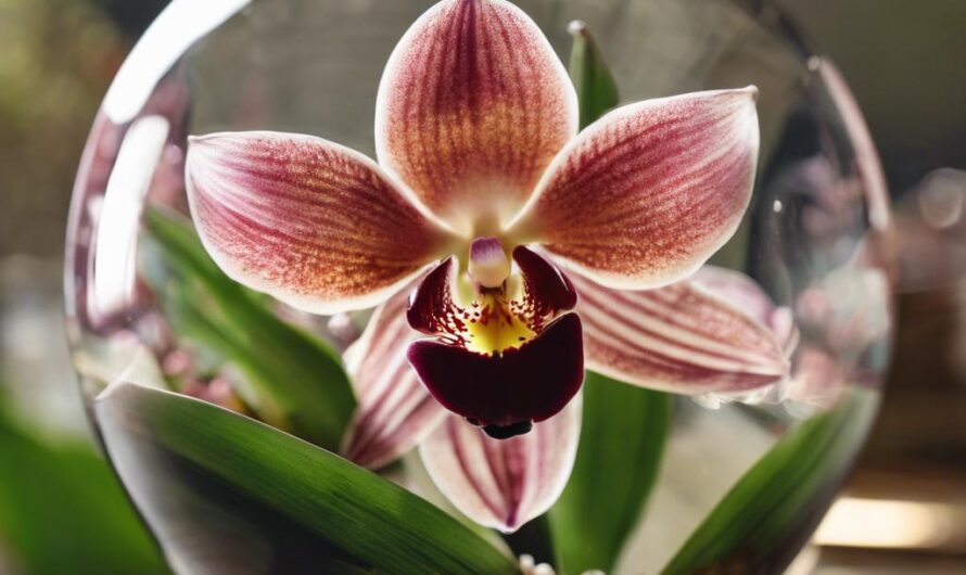 Kwiat Cymbidium w szklanej kuli – jak sadzić i dbać?